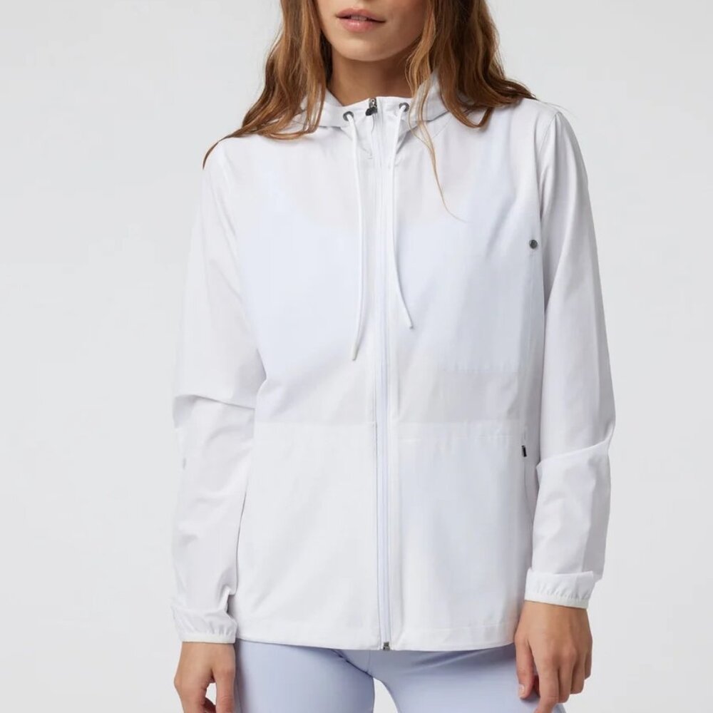 Like New: Vuori Outdoor Trainer Shell Athletic Jacket White Small